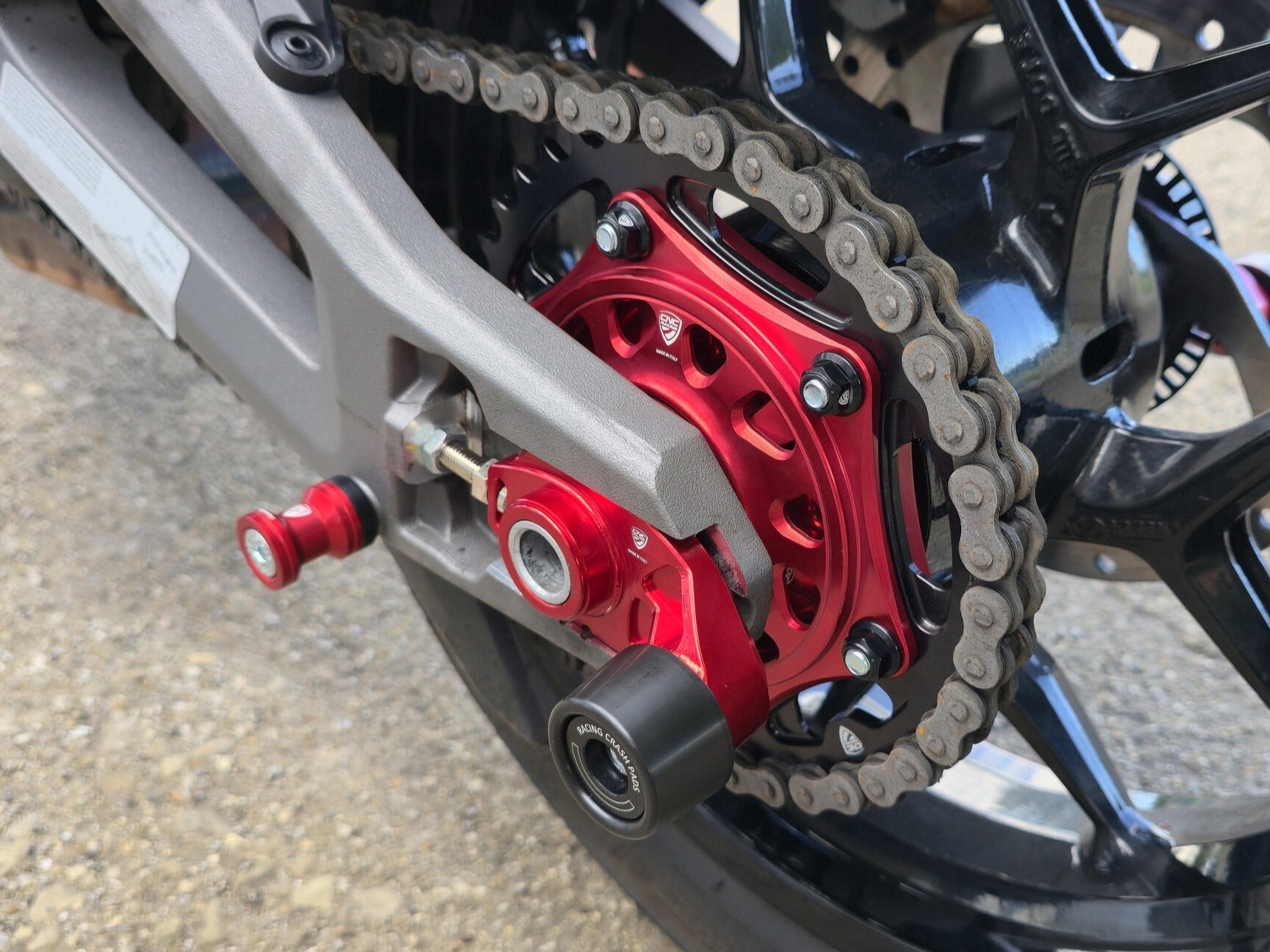 FCA01 - CNC RACING Ducati Multistrada V2 (2025+) Rear Sprocket Flange Cover – Accessories in the Motodeal Motorcycle Aftermarket Accessories and Parts Online Shop