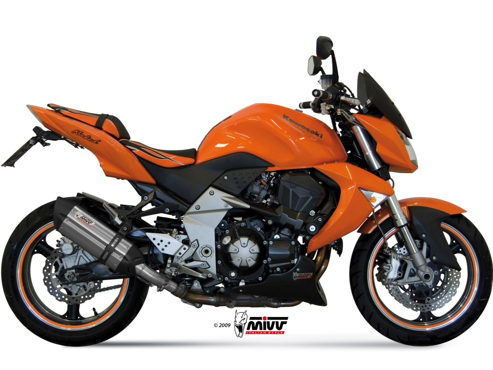 MIVV K.020 KAWASAKI Z 1000 ( 2007 / 09 ) Dual Slip On Exhaust "Suono" (stainless steel; approved) – Accessories in the 2WheelsHero Motorcycle Aftermarket Accessories and Parts Online Shop