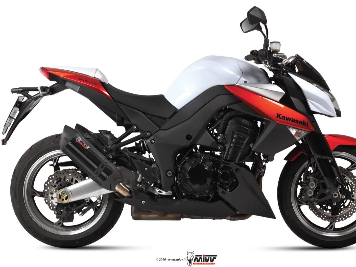 MIVV K.025 KAWASAKI Z 1000 ( 2010 / 13 ) Dual Slip On Exhaust "Suono" (black; approved) – Accessories in the 2WheelsHero Motorcycle Aftermarket Accessories and Parts Online Shop