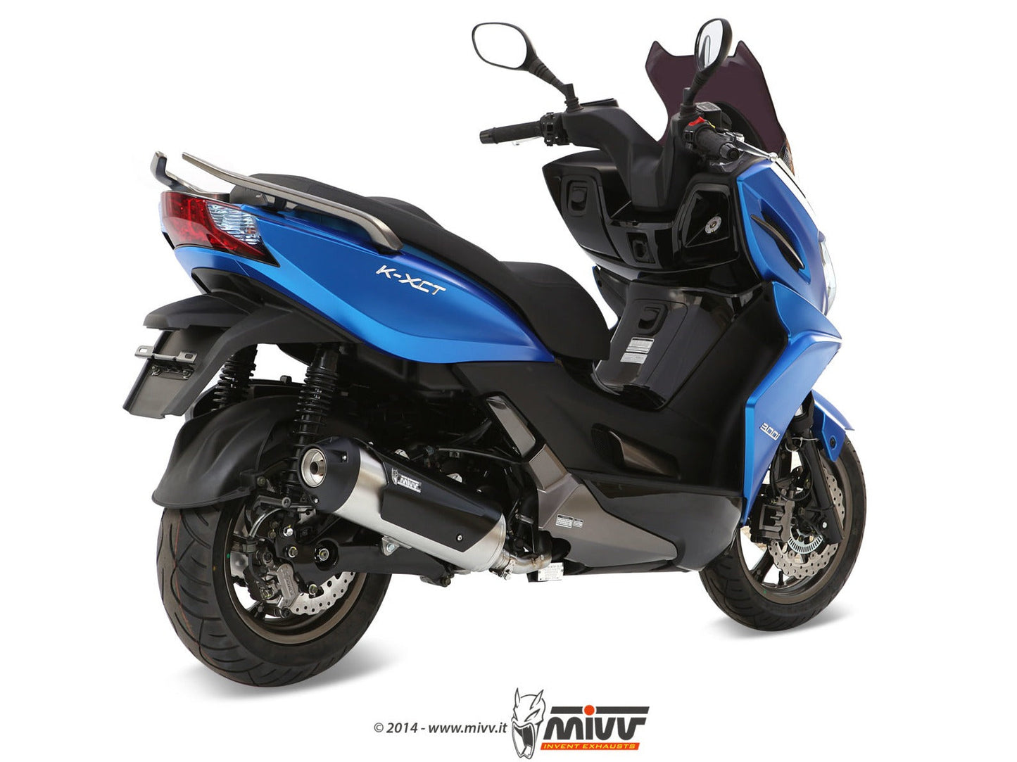 MIVV C.KY.0017 KYMCO K-XCT 300 ( 2012 - 16 ) Full System Exhaust "Urban" (stainless steel; not approved) – Accessories in the 2WheelsHero Motorcycle Aftermarket Accessories and Parts Online Shop