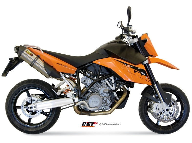 MIVV KT.005 KTM 990 SUPERMOTO R / LC8 950 SUPERMOTO R ( 2005 / 13 ) Dual Bolt-on Exhaust "Suono" ( stainless steel; approved) – Accessories in the 2WheelsHero Motorcycle Aftermarket Accessories and Parts Online Shop