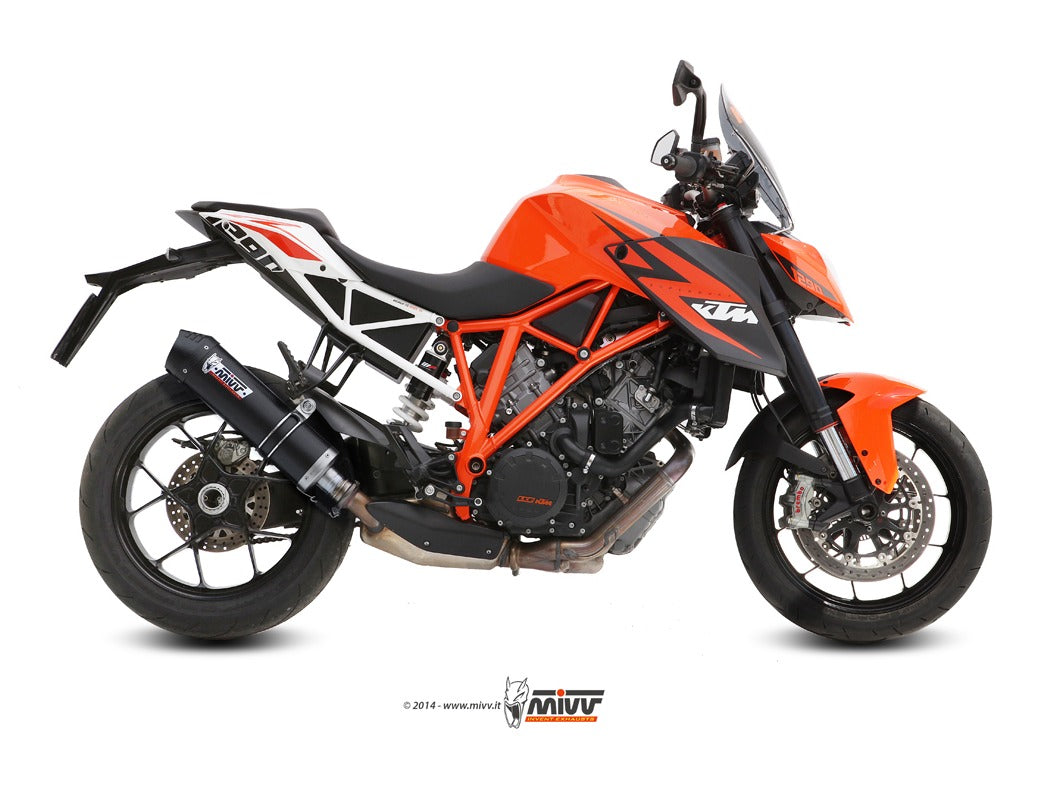 MIVV KT.014 KTM 1290 SUPERDUKE ( 2014 / 16 ) Slip-on Exhaust "Oval" ( carbon + cap; approved) – Accessories in the 2WheelsHero Motorcycle Aftermarket Accessories and Parts Online Shop