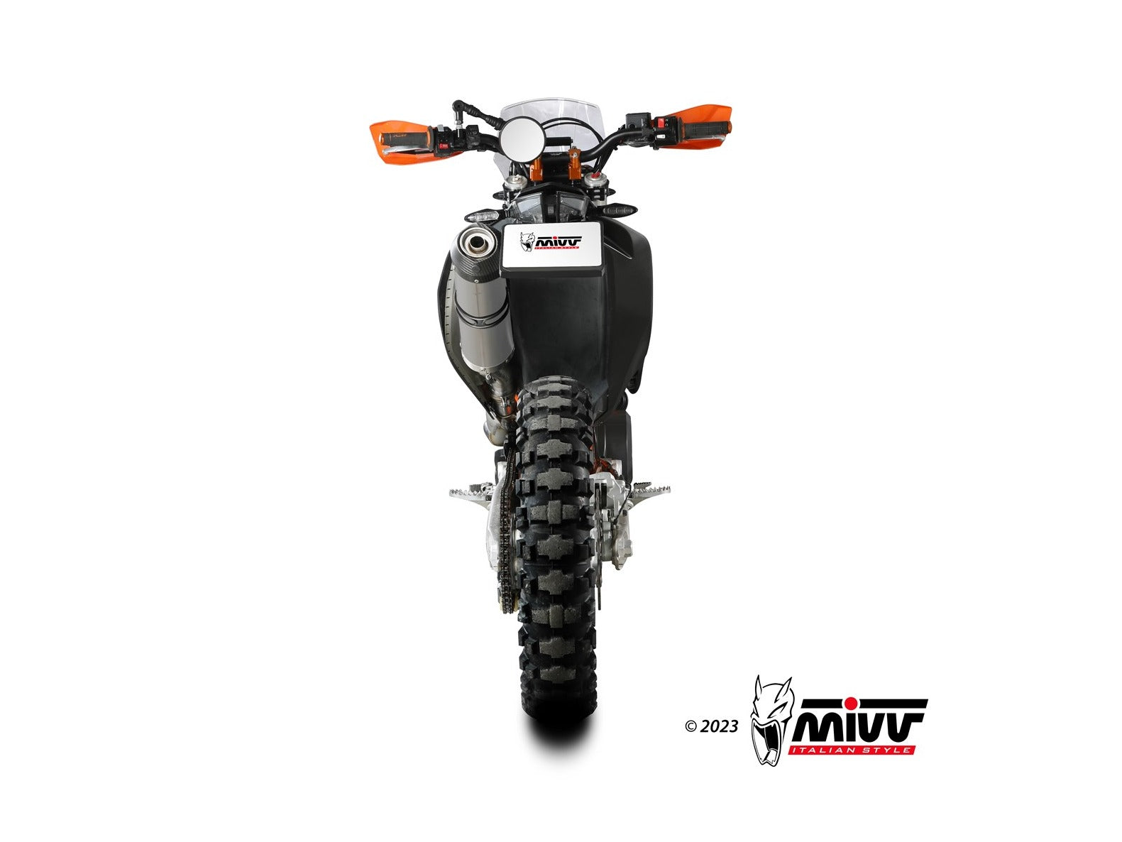 MIVV KT.023 KTM 690 Enduro R / SMC R (2019+) Slip-on Exhaust "Oval" (titanium + carbon cap; approved) – Accessories in the 2WheelsHero Motorcycle Aftermarket Accessories and Parts Online Shop