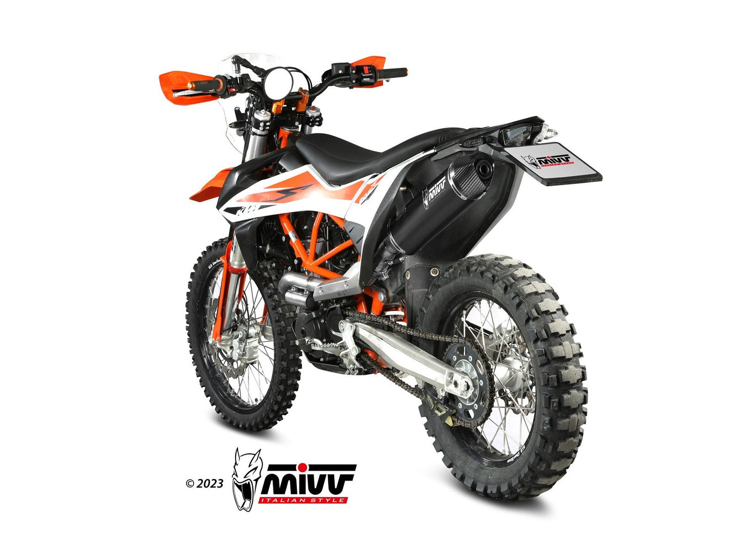 MIVV M.KT.032 KTM 690 Enduro R / SMC R (2021+) Slip-on Exhaust "STR-1" (black; approved) – Accessories in the 2WheelsHero Motorcycle Aftermarket Accessories and Parts Online Shop