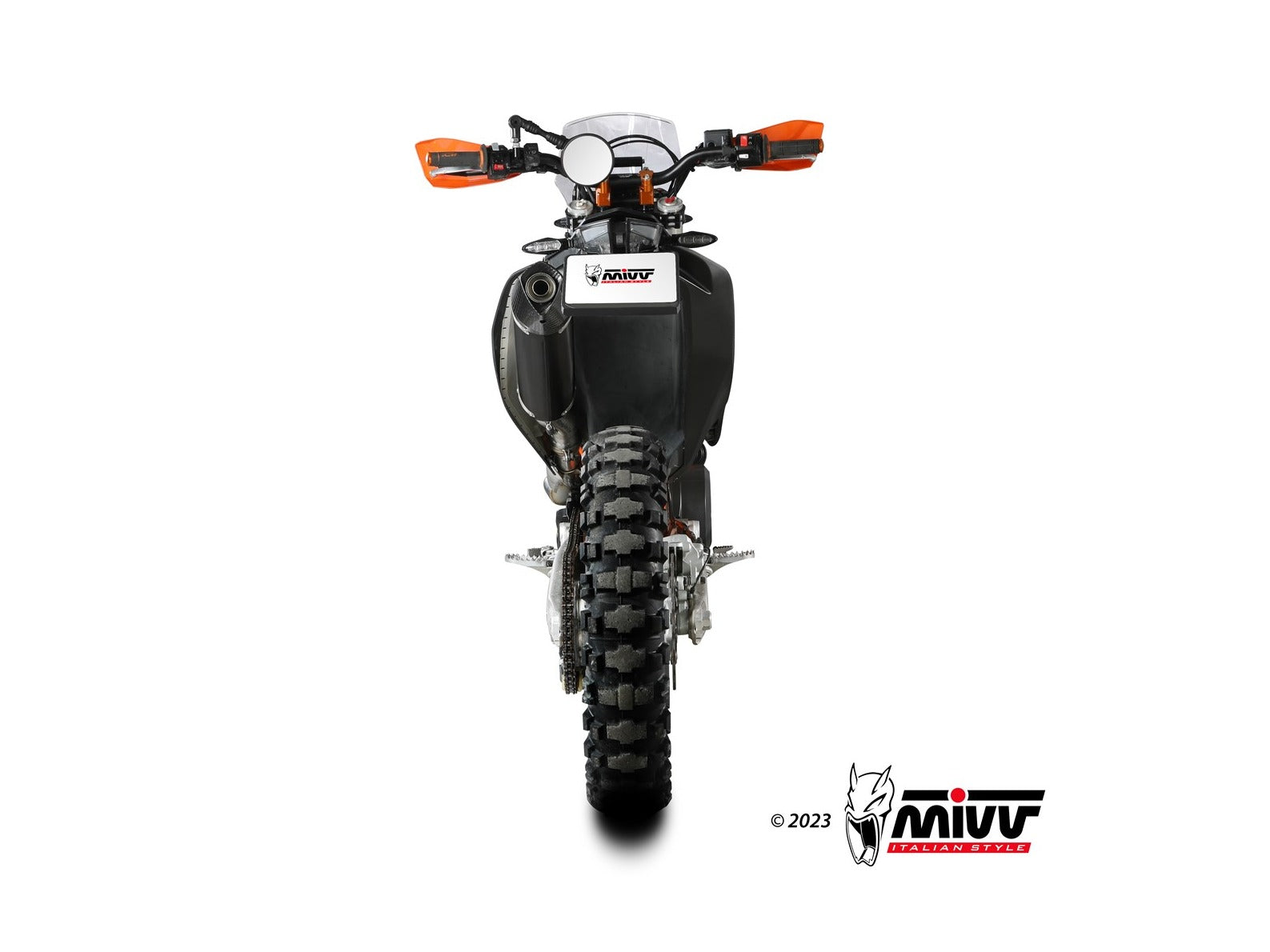 MIVV M.KT.032 KTM 690 Enduro R / SMC R (2021+) Slip-on Exhaust "STR-1" (black; approved) – Accessories in the 2WheelsHero Motorcycle Aftermarket Accessories and Parts Online Shop