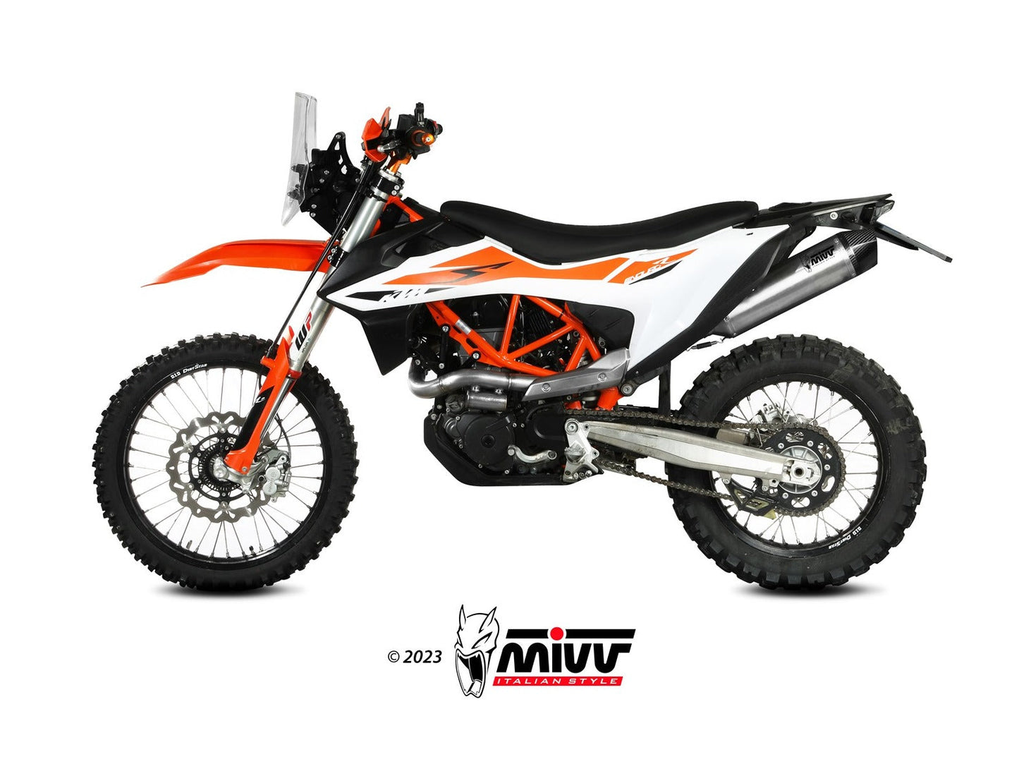 MIVV M.KT.032 KTM 690 Enduro R / SMC R (2021+) Slip-on Exhaust "STR-1" (stainless steel; approved) – Accessories in the 2WheelsHero Motorcycle Aftermarket Accessories and Parts Online Shop
