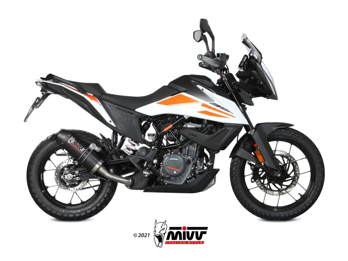 MIVV KT.024 KTM 390 ADVENTURE ( 2020+ ) Slip-on Exhaust "Oval" ( carbon + cap; approved) – Accessories in the 2WheelsHero Motorcycle Aftermarket Accessories and Parts Online Shop