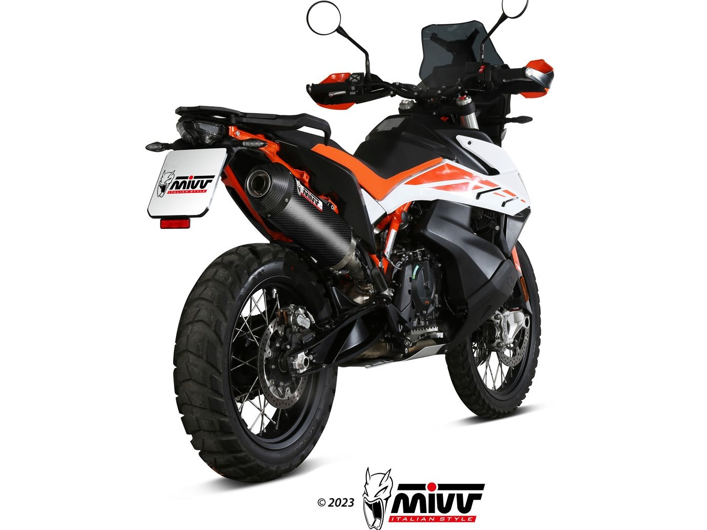 MIVV KT.021 KTM 790 / 890 ADVENTURE / R / SMT ( 2019+ ) Slip-on Exhaust "Oval" ( carbon + cap; approved) – Accessories in the 2WheelsHero Motorcycle Aftermarket Accessories and Parts Online Shop