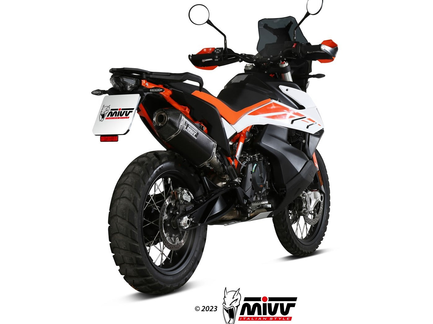 MIVV KT.021 KTM 790 / 890 ADVENTURE / R / SMT ( 2019+ ) Slip-on Exhaust "Speed Edge" ( black; approved) – Accessories in the 2WheelsHero Motorcycle Aftermarket Accessories and Parts Online Shop