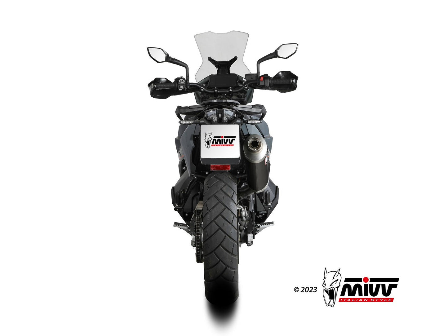 MIVV KT.021 KTM 790 / 890 ADVENTURE / R ( 2019+ ) Slip-on Exhaust "Dakar" ( black; approved) – Accessories in the 2WheelsHero Motorcycle Aftermarket Accessories and Parts Online Shop