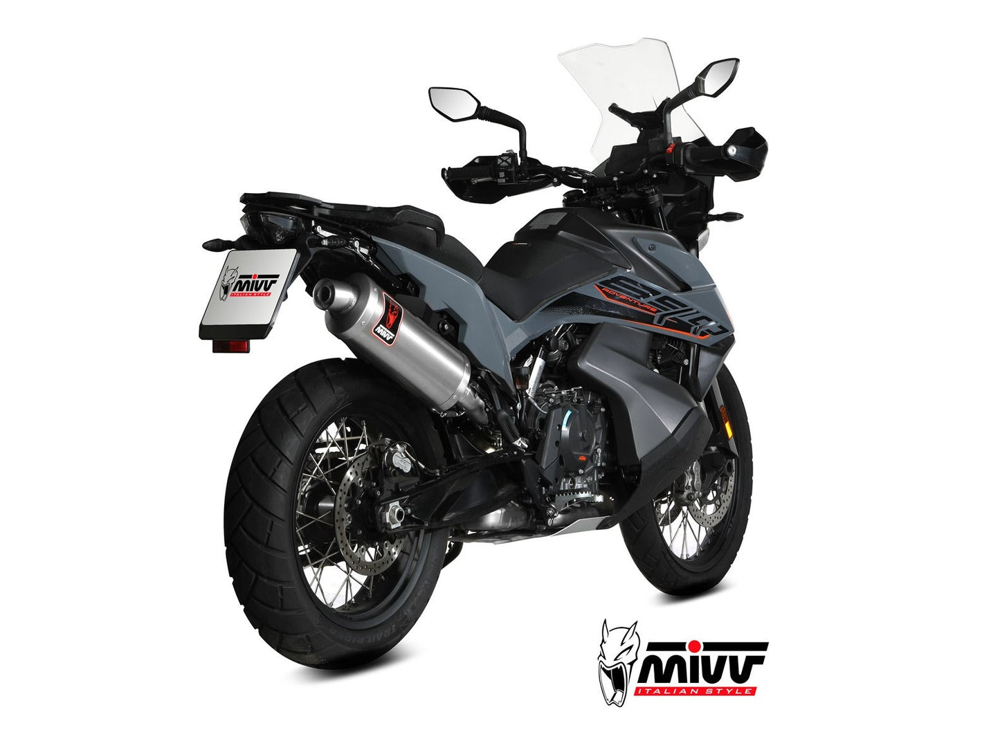 MIVV KT.021 KTM 790 / 890 ADVENTURE / R ( 2019+ ) Slip-on Exhaust "Dakar" ( stainless steel; approved) – Accessories in the 2WheelsHero Motorcycle Aftermarket Accessories and Parts Online Shop