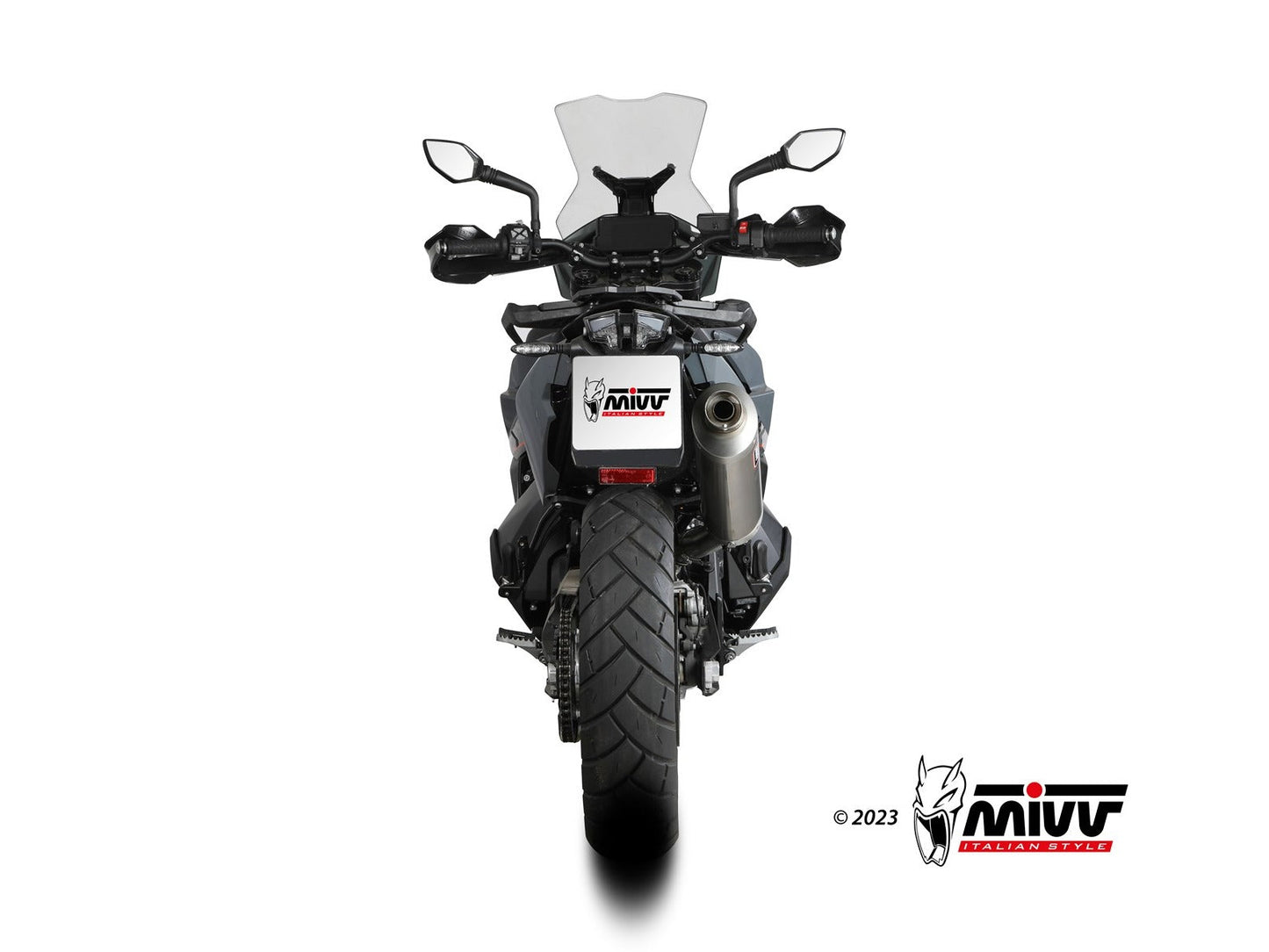 MIVV KT.021 KTM 790 / 890 ADVENTURE / R ( 2019+ ) Slip-on Exhaust "Dakar" ( stainless steel; approved) – Accessories in the 2WheelsHero Motorcycle Aftermarket Accessories and Parts Online Shop