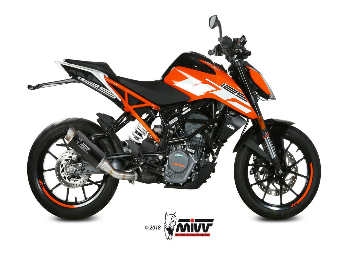 MIVV KT.019 KTM 125/390 DUKE / 125/390 RC ( 2017 / 20 ) Slip-on Exhaust "GP Pro" ( carbon; approved) – Accessories in the 2WheelsHero Motorcycle Aftermarket Accessories and Parts Online Shop