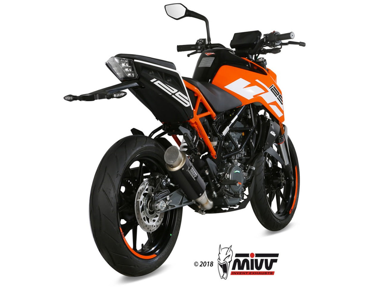 MIVV KT.019 KTM 125/390 DUKE / 125/390 RC ( 2017 / 20 ) Slip-on Exhaust "GP Pro" ( carbon; approved) – Accessories in the 2WheelsHero Motorcycle Aftermarket Accessories and Parts Online Shop
