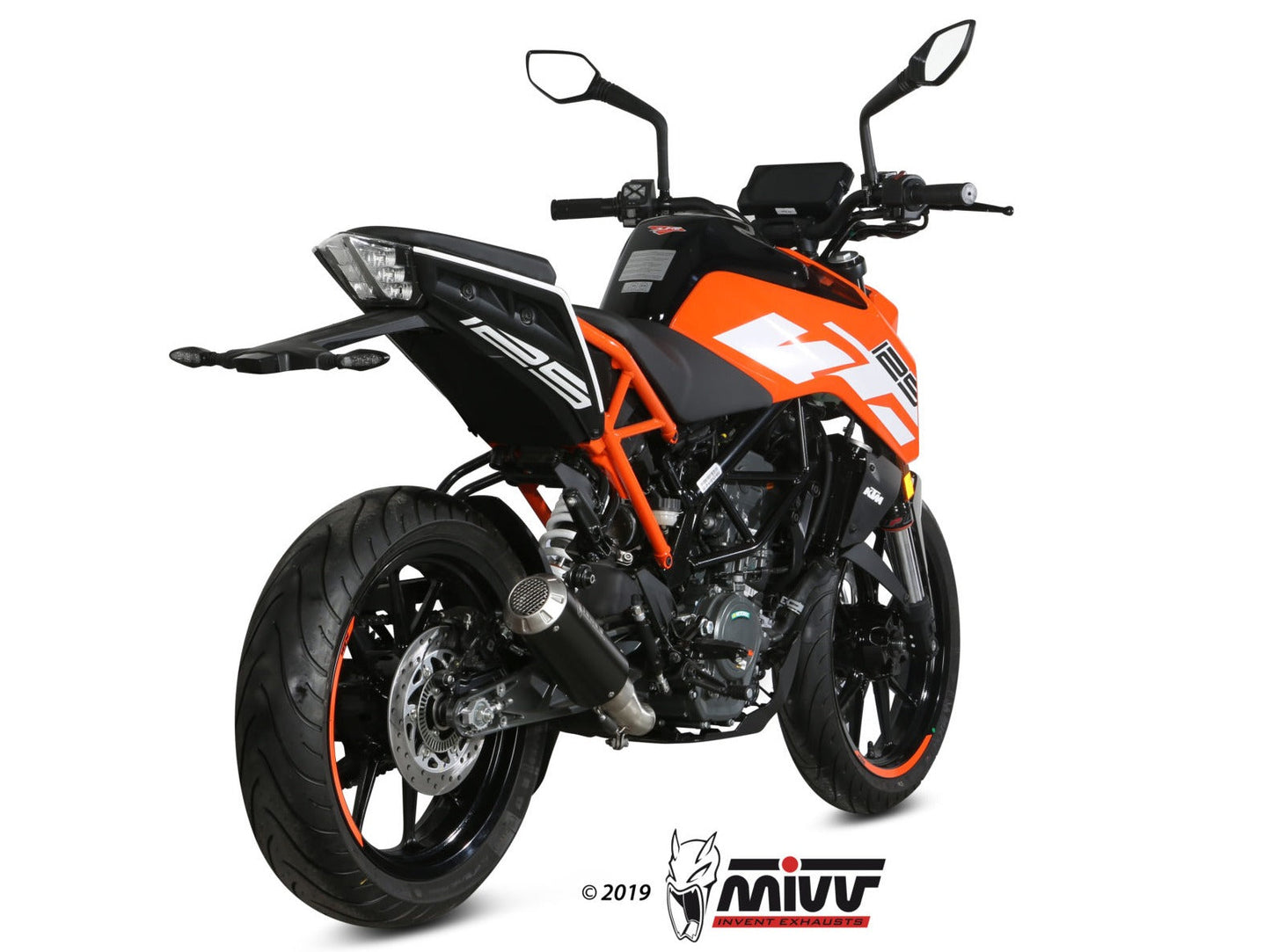 MIVV KT.019 KTM 125/390 DUKE / 125/390 RC ( 2017 / 20 ) Slip-on Exhaust "MK3" ( black; not approved) – Accessories in the 2WheelsHero Motorcycle Aftermarket Accessories and Parts Online Shop