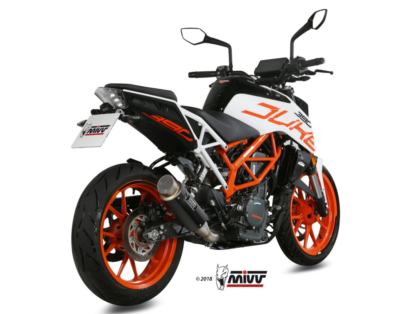 MIVV KT.019 KTM 125/390 DUKE / 125/390 RC ( 2017 / 20 ) Slip-on Exhaust "GP Pro" ( carbon; approved) – Accessories in the 2WheelsHero Motorcycle Aftermarket Accessories and Parts Online Shop