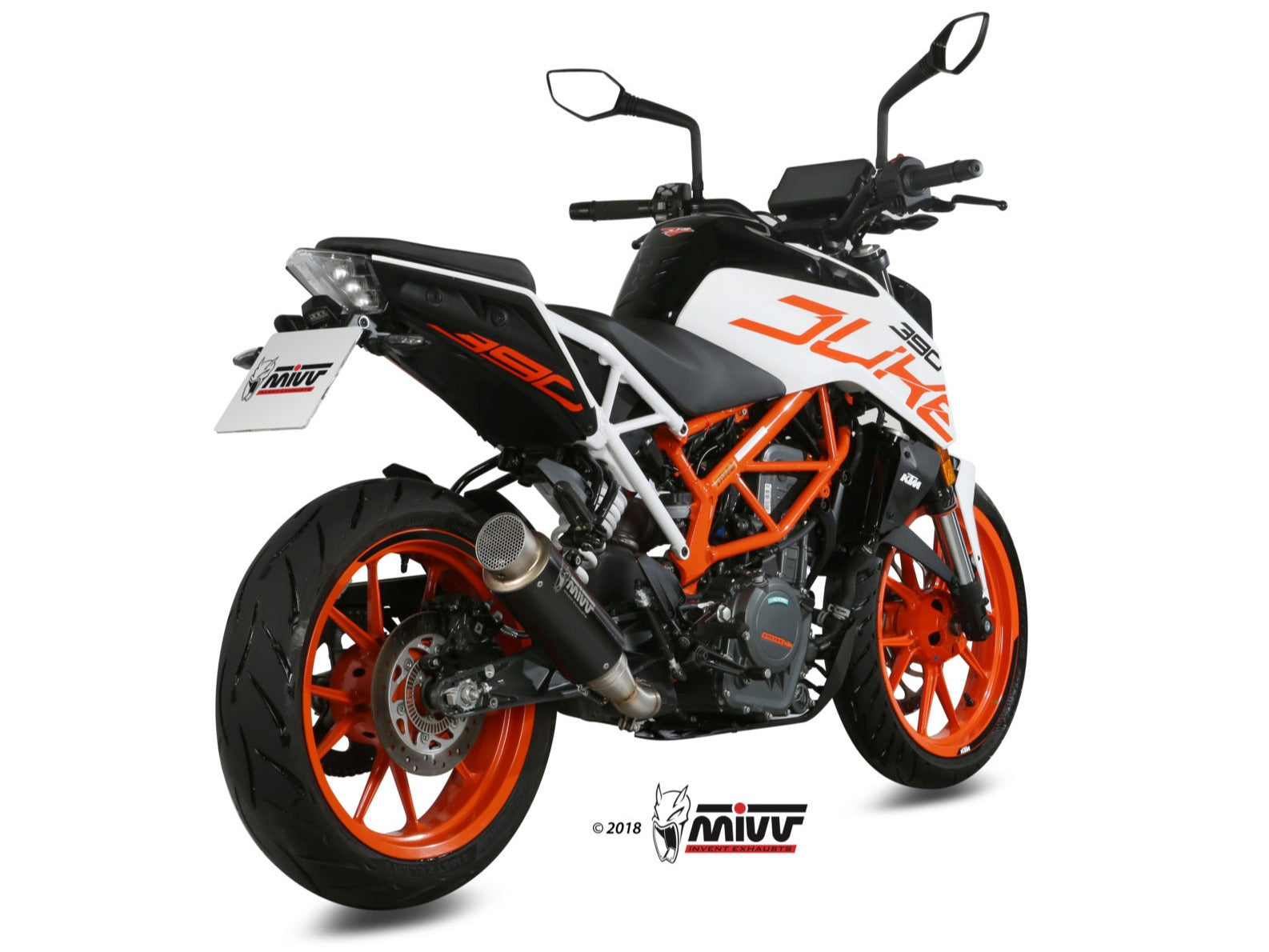 MIVV KT.019 KTM 125/390 DUKE / 125/390 RC ( 2017 / 20 ) Slip-on Exhaust "GP Pro" ( black; approved) – Accessories in the 2WheelsHero Motorcycle Aftermarket Accessories and Parts Online Shop
