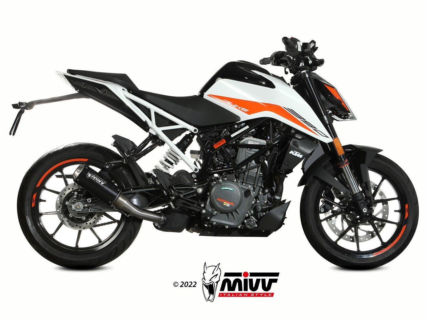 MIVV KT.025 KTM 125 / 390 DUKE ( 2021 / 23 ) Slip-on Exhaust "MK3" ( black; not approved) – Accessories in the 2WheelsHero Motorcycle Aftermarket Accessories and Parts Online Shop