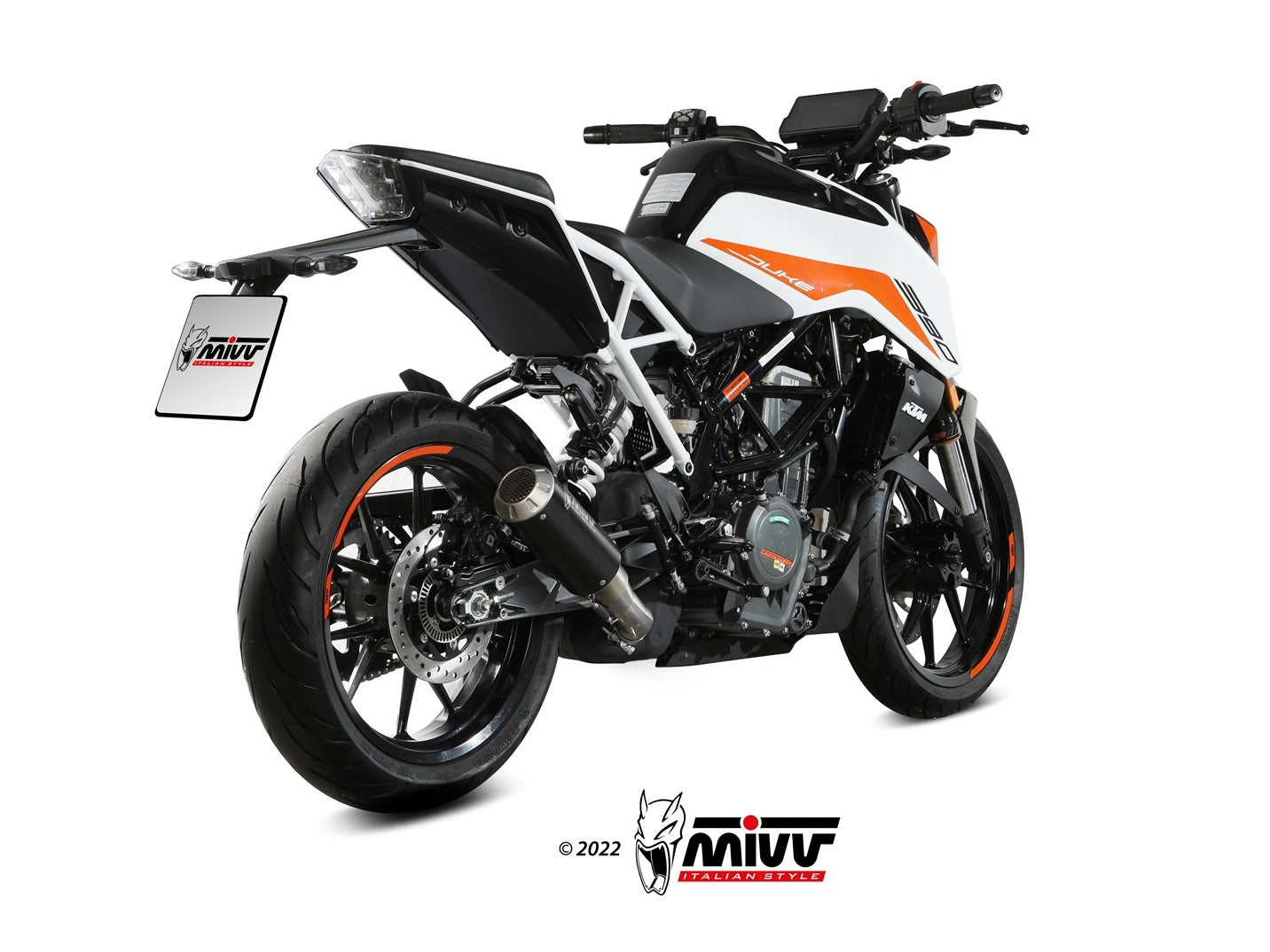 MIVV KT.025 KTM 125 / 390 DUKE ( 2021 / 23 ) Slip-on Exhaust "MK3" ( black; not approved) – Accessories in the 2WheelsHero Motorcycle Aftermarket Accessories and Parts Online Shop