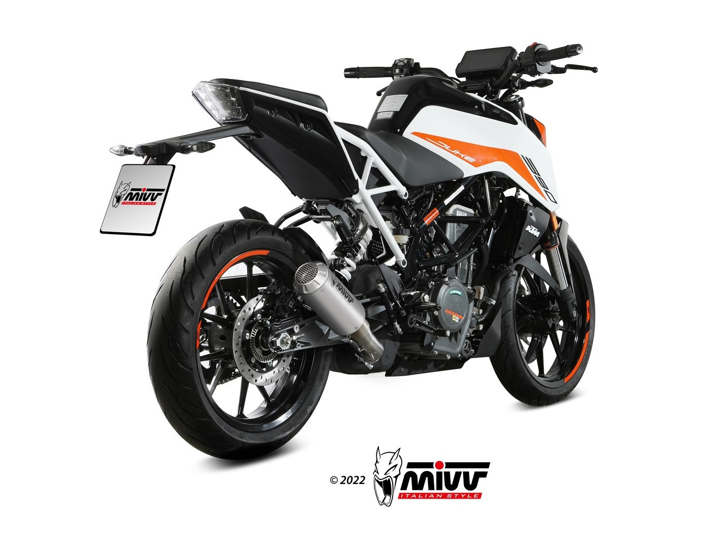 MIVV KT.025 KTM 125 / 390 DUKE ( 2021 / 23 ) Slip-on Exhaust "MK3" ( stainless steel; not approved) – Accessories in the 2WheelsHero Motorcycle Aftermarket Accessories and Parts Online Shop