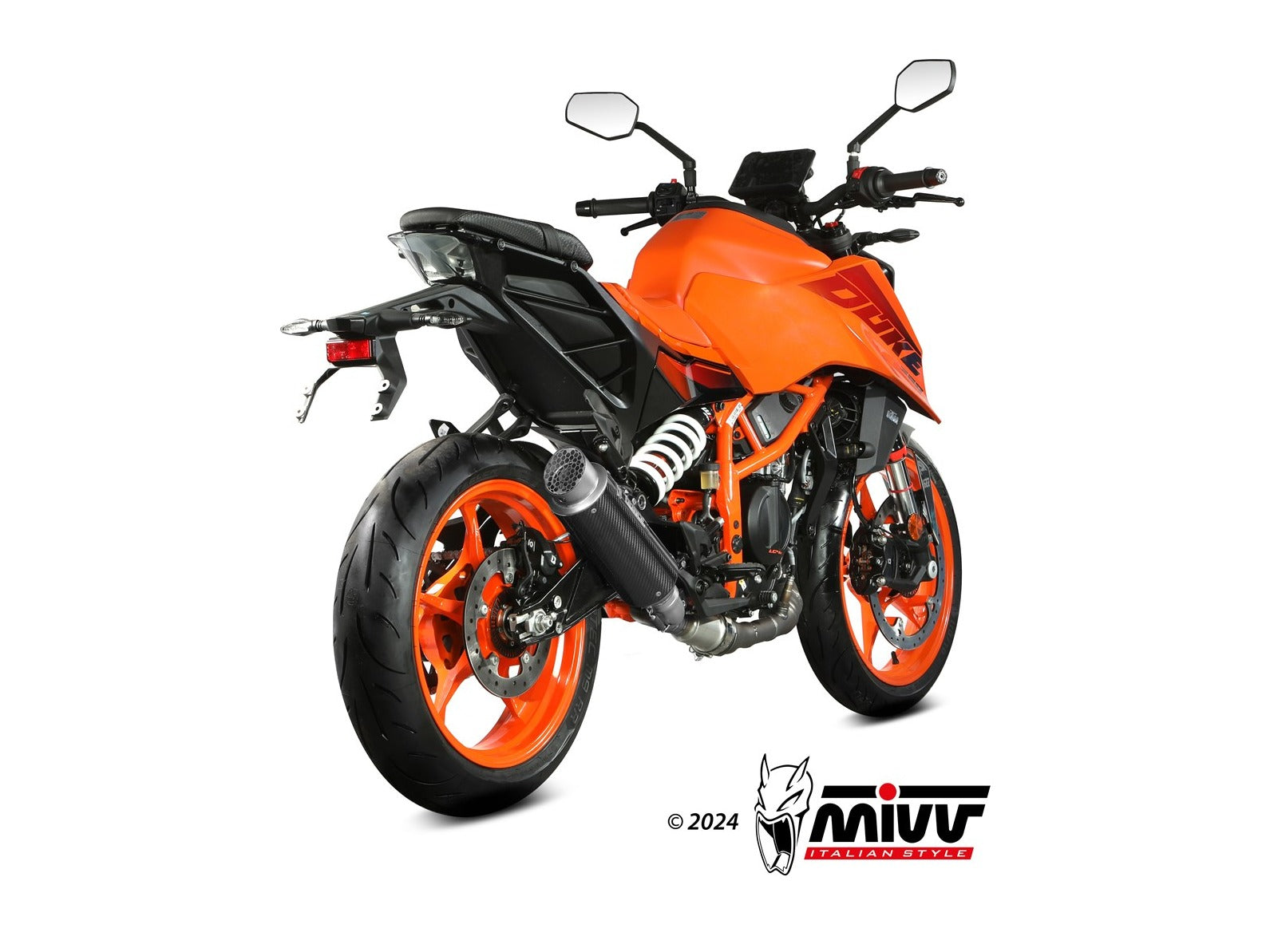 MIVV KT.031 KTM 125 / 390 DUKE ( 2024+ ) Slip-on High Exhaust "GP Pro" (carbon; approved) – Accessories in the 2WheelsHero Motorcycle Aftermarket Accessories and Parts Online Shop