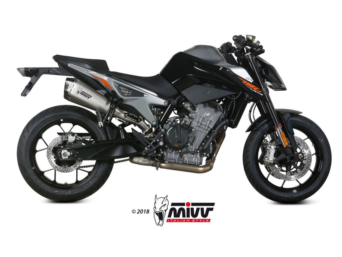 MIVV KT.020 KTM 790 / 890 DUKE ( 2018+ ) Slip-on Exhaust "Delta Race" ( stainless steel; approved) – Accessories in the 2WheelsHero Motorcycle Aftermarket Accessories and Parts Online Shop