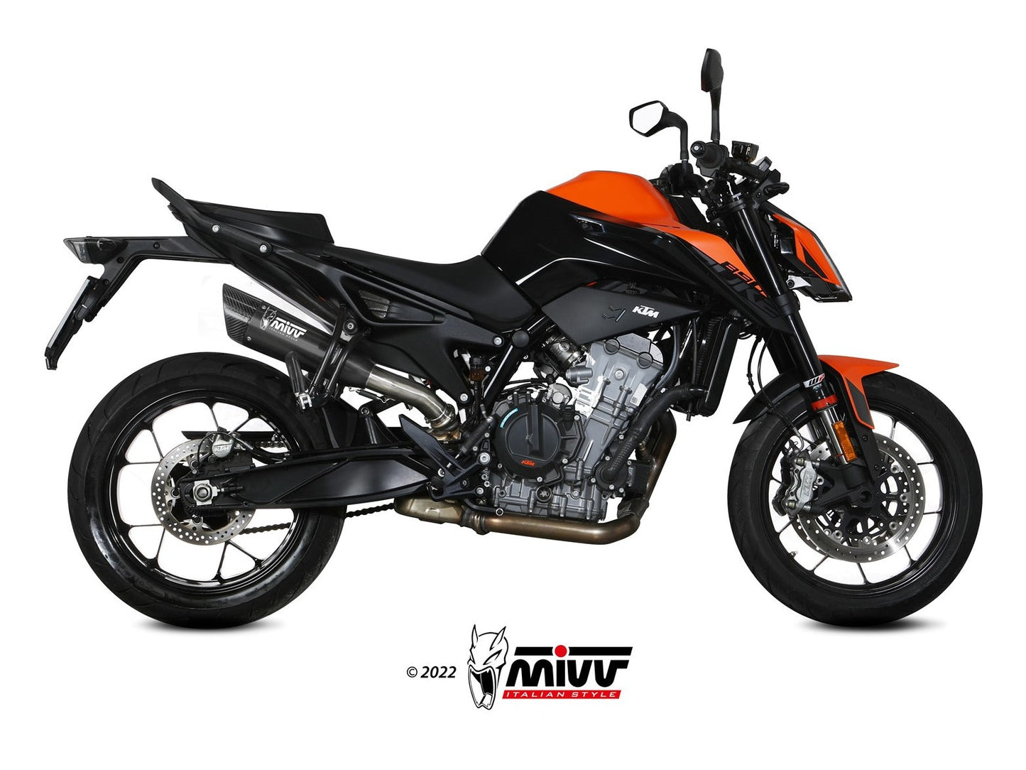 MIVV KT.020 KTM 790 / 890 DUKE ( 2018+ ) Slip-on Exhaust "X-M5" ( black; approved) – Accessories in the 2WheelsHero Motorcycle Aftermarket Accessories and Parts Online Shop