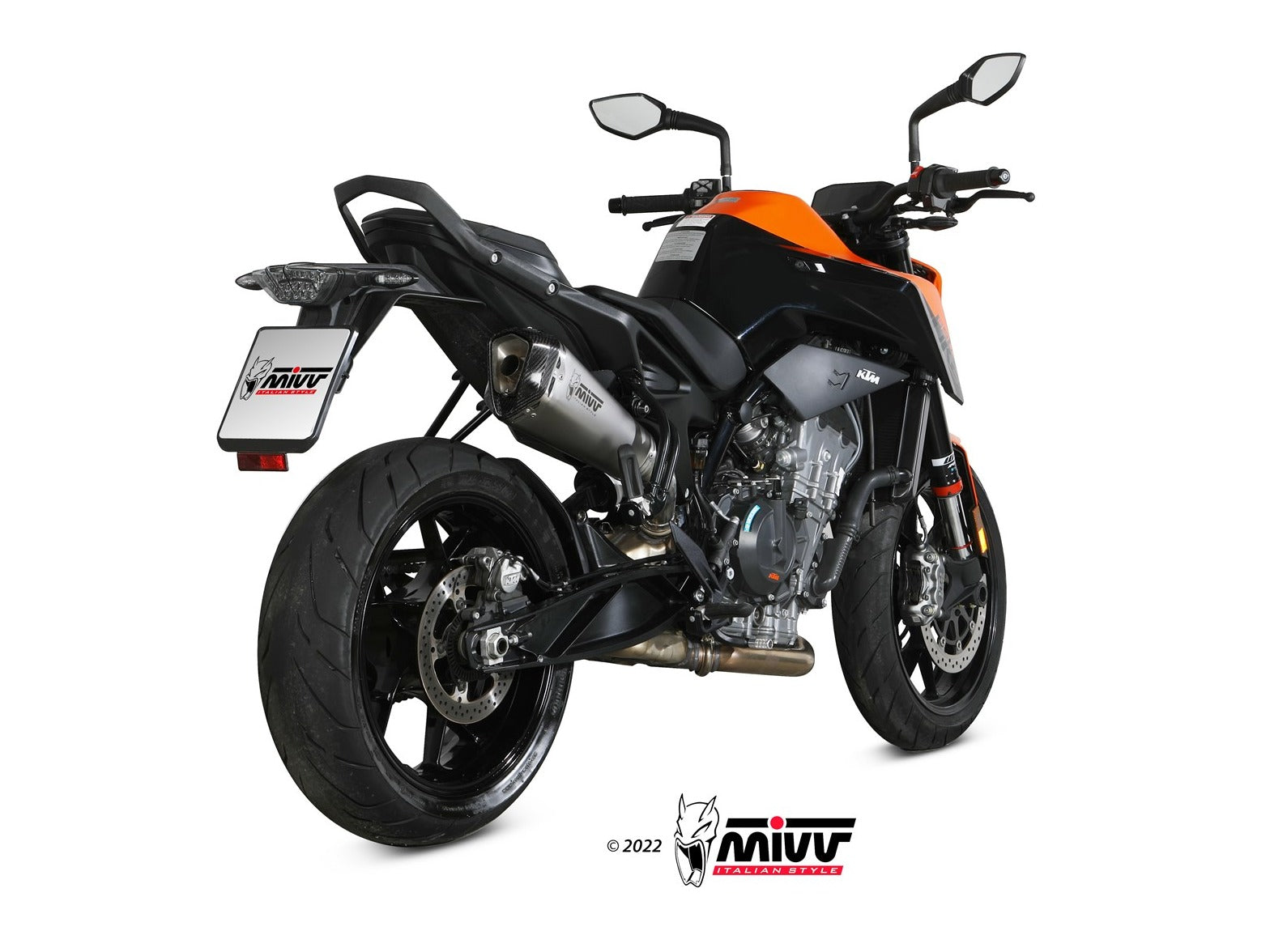 MIVV KT.020 KTM 790 / 890 DUKE ( 2018+ ) Slip-on Exhaust "Delta Race" ( stainless steel; approved) – Accessories in the 2WheelsHero Motorcycle Aftermarket Accessories and Parts Online Shop