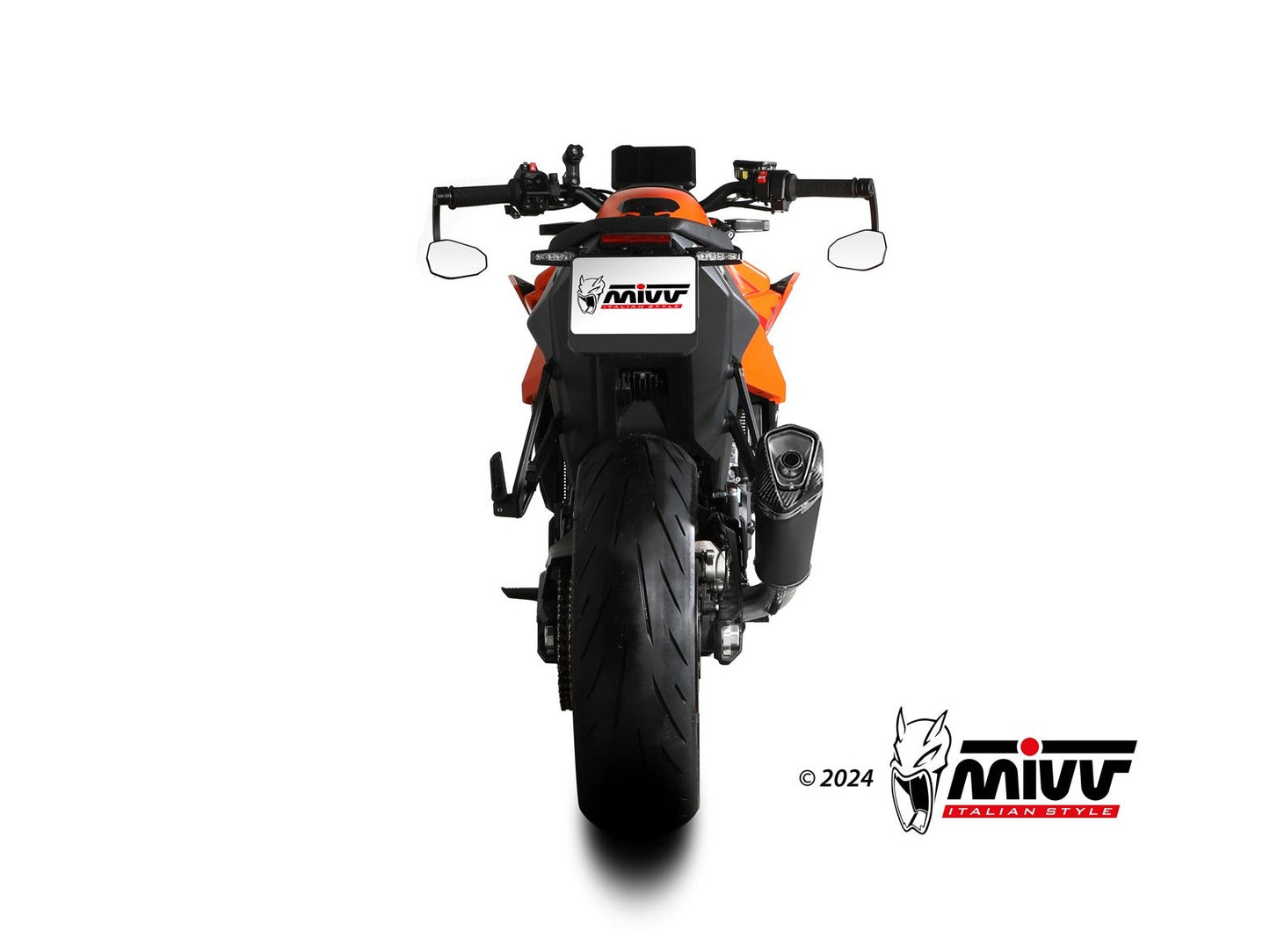 MIVV KT.032 KTM 990 DUKE ( 2024+ ) Slip-on Exhaust "Delta Race" ( black; approved) – Accessories in the 2WheelsHero Motorcycle Aftermarket Accessories and Parts Online Shop