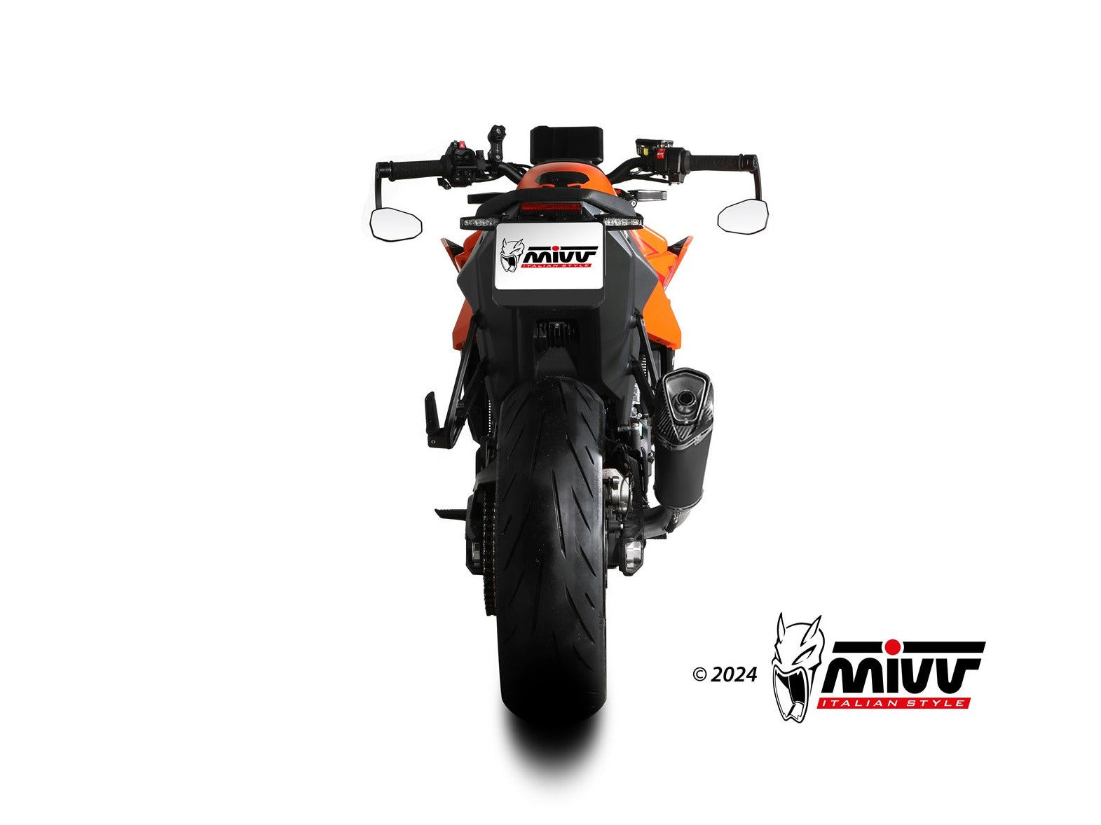 MIVV KT.032 KTM 990 DUKE ( 2024+ ) Slip-on Exhaust "Delta Race" ( black; approved) – Accessories in the 2WheelsHero Motorcycle Aftermarket Accessories and Parts Online Shop
