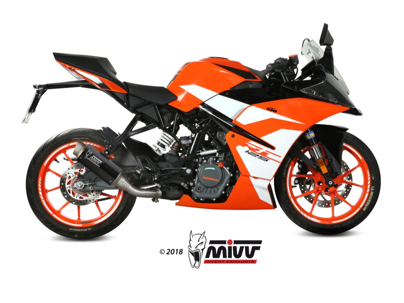 MIVV KT.019 KTM 125/390 DUKE / 125/390 RC ( 2017 / 20 ) Slip-on Exhaust "GP Pro" ( carbon; approved) – Accessories in the 2WheelsHero Motorcycle Aftermarket Accessories and Parts Online Shop