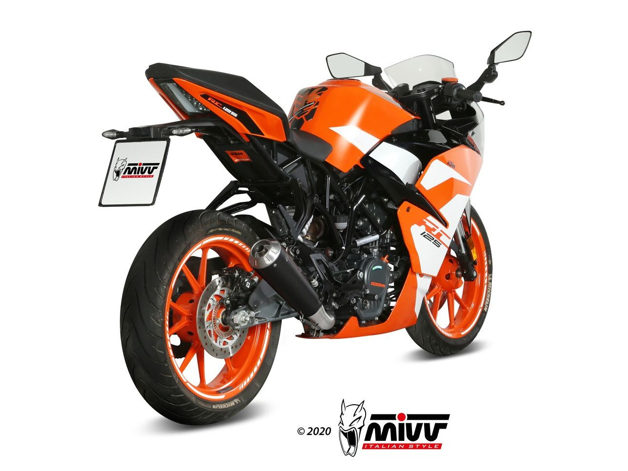 MIVV KT.019 KTM 125/390 DUKE / 125/390 RC ( 2017 / 20 ) Slip-on Exhaust "X-M1" ( black; approved) – Accessories in the 2WheelsHero Motorcycle Aftermarket Accessories and Parts Online Shop