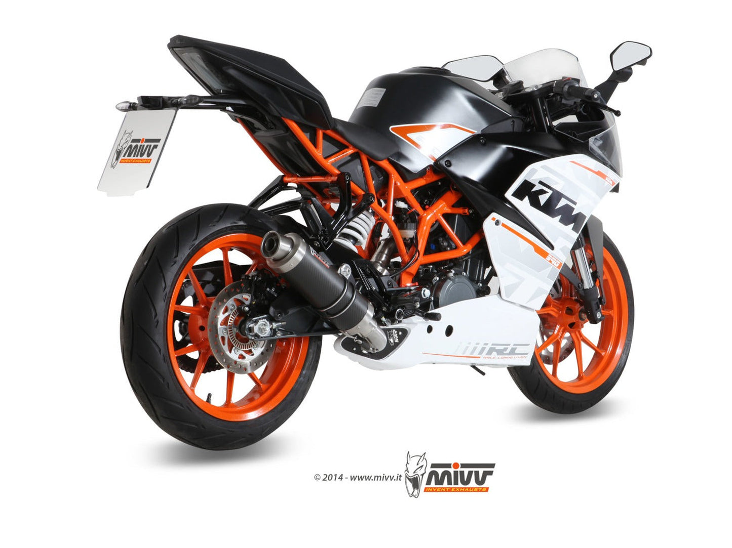 MIVV KT.015 KTM RC 390 ( 2014 / 16 ) Full System Exhaust "GP" ( carbon; approved) – Accessories in the 2WheelsHero Motorcycle Aftermarket Accessories and Parts Online Shop