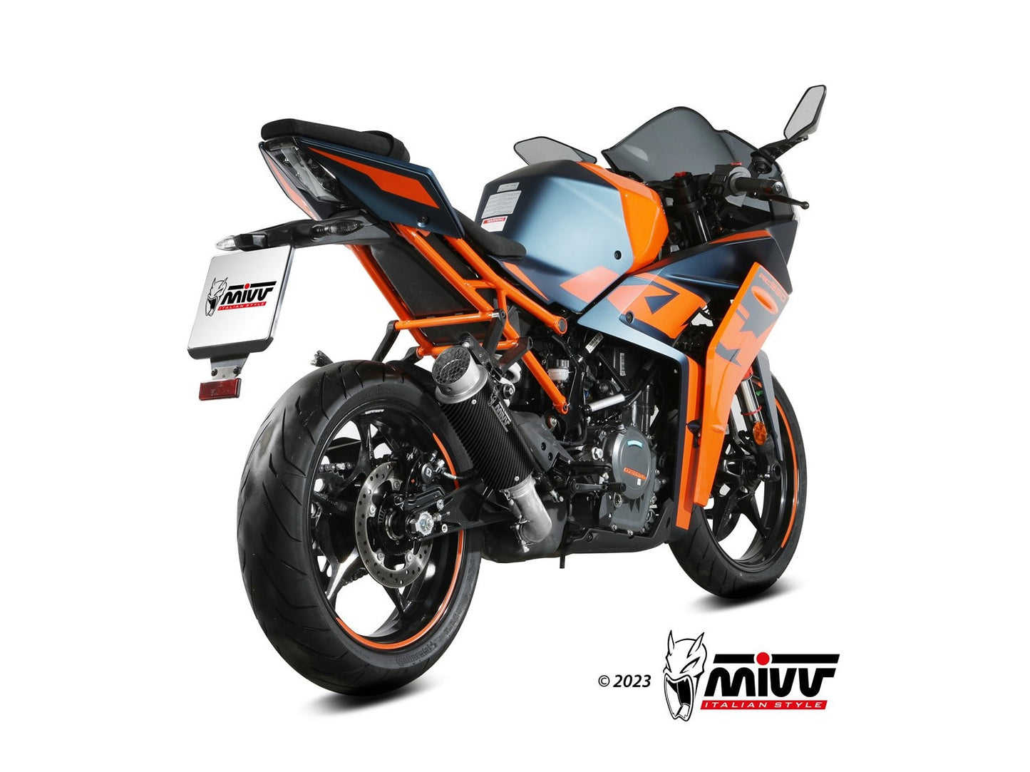 MIVV KT.030 KTM 390 RC ( 2021+ ) Slip-on Exhaust "GP Pro" ( carbon; approved) – Accessories in the 2WheelsHero Motorcycle Aftermarket Accessories and Parts Online Shop