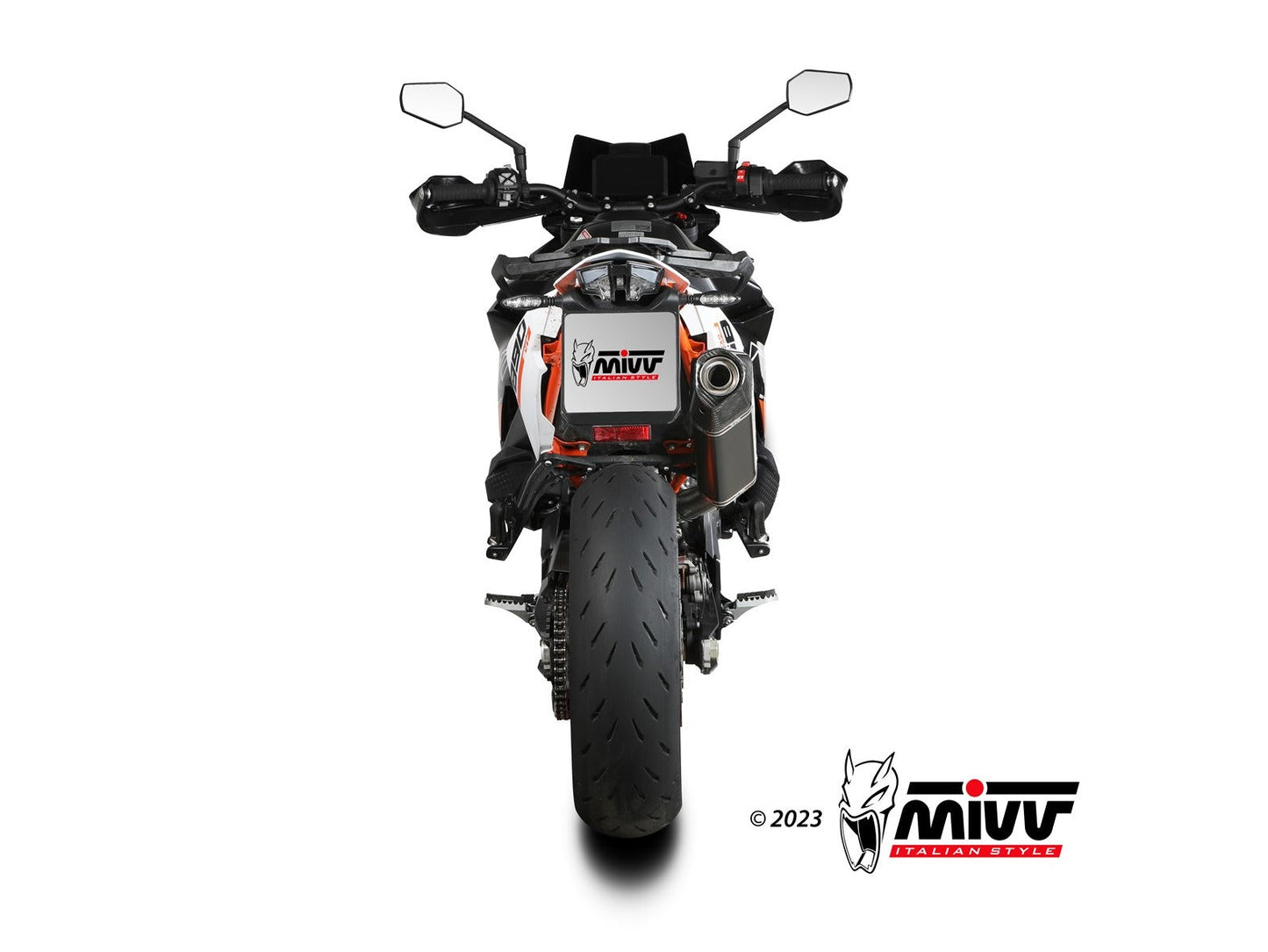 MIVV KT.021 KTM 790 / 890 ADVENTURE / R / SMT ( 2019+ ) Slip-on Exhaust "Speed Edge" ( black; approved) – Accessories in the 2WheelsHero Motorcycle Aftermarket Accessories and Parts Online Shop