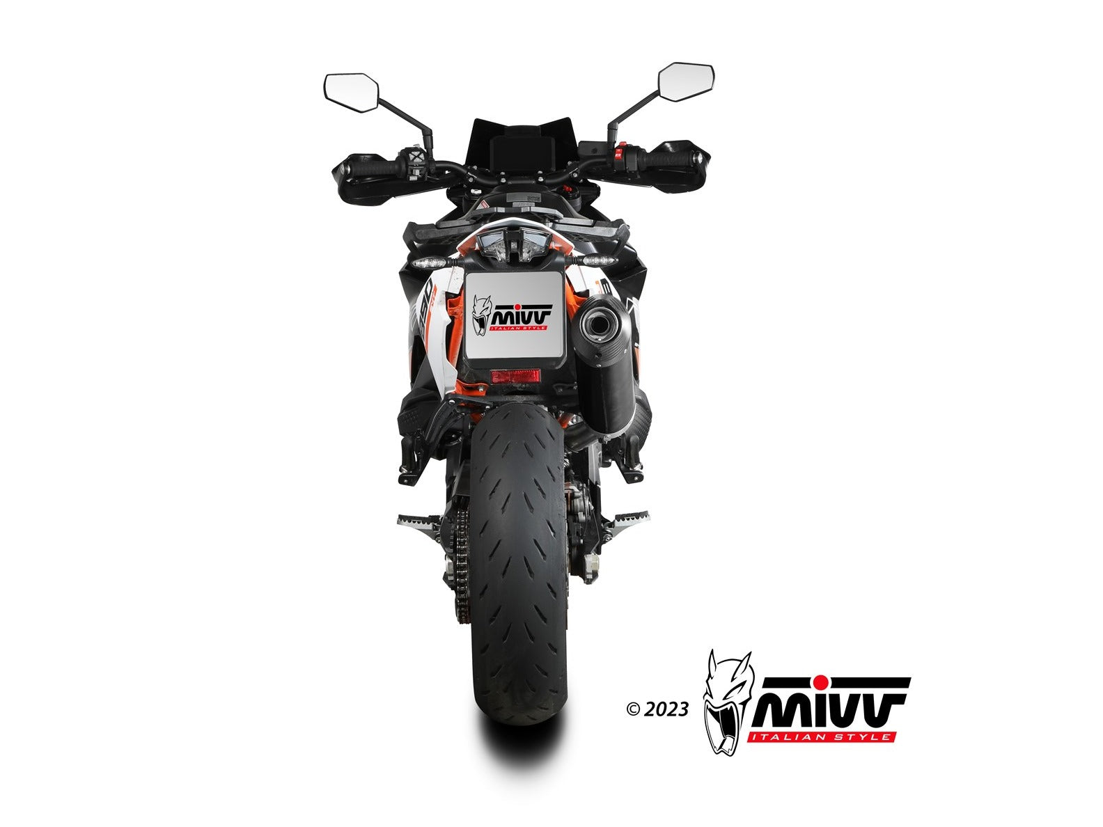 MIVV KT.021 KTM 890 SMT ( 2023+ ) Slip-on Exhaust "Oval" ( black + carbon cap; approved) – Accessories in the 2WheelsHero Motorcycle Aftermarket Accessories and Parts Online Shop