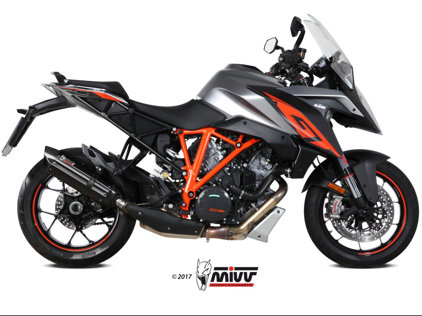 MIVV KT.018 KTM 1290 SUPERDUKE GT ( 2016+ ) Slip-on Exhaust "Suono" ( black; approved) – Accessories in the 2WheelsHero Motorcycle Aftermarket Accessories and Parts Online Shop