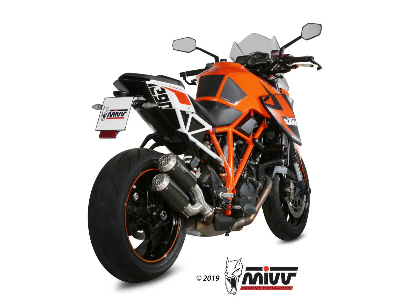 MIVV KT.022 KTM 1290 SUPERDUKE ( 2014 / 16 ) Dual Slip-on Exhaust "MK3" ( carbon; approved) – Accessories in the 2WheelsHero Motorcycle Aftermarket Accessories and Parts Online Shop