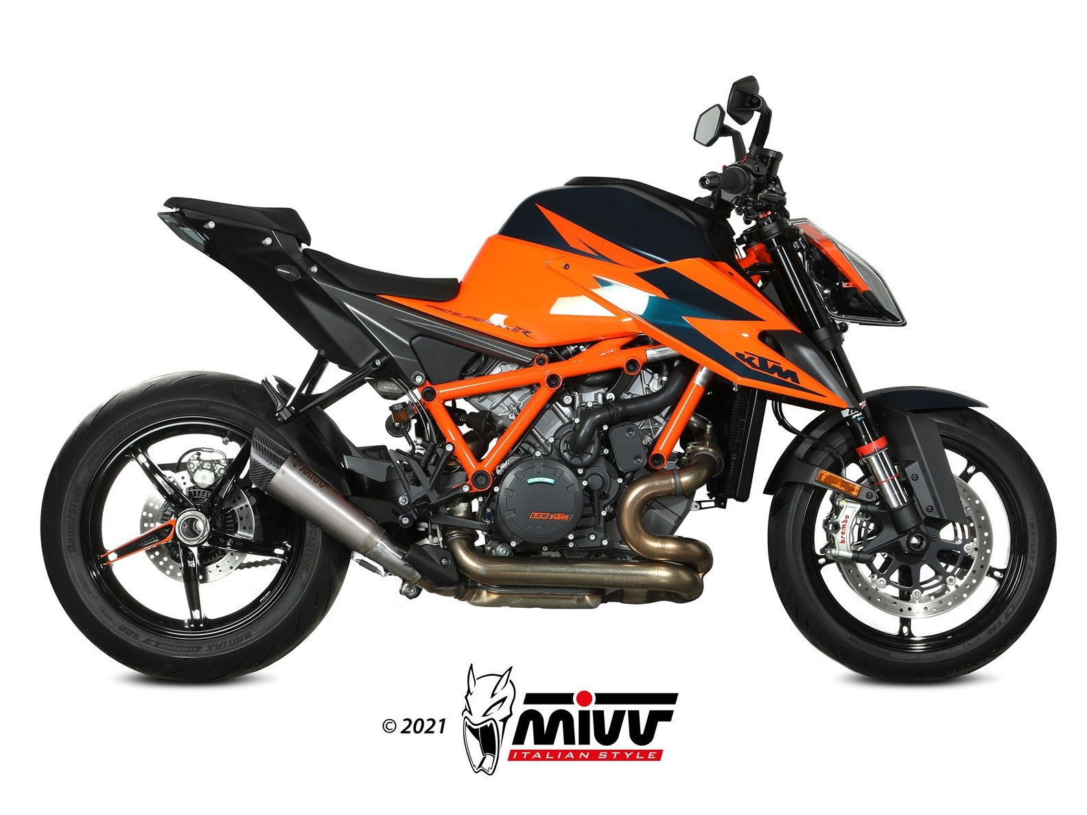 MIVV KT.026 KTM 1290 SUPERDUKE R ( 2020 / 23 ) Slip-on Exhaust "X-M5" (titanium; approved) – Accessories in the 2WheelsHero Motorcycle Aftermarket Accessories and Parts Online Shop