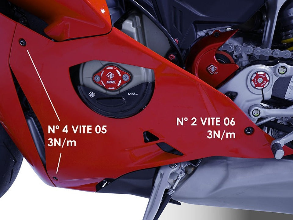KVT100 - DBK Ducati Panigale V4/ V4S (2025+) Fairing Screws Kit – Accessories in the Motodeal Motorcycle Aftermarket Accessories and Parts Online Shop