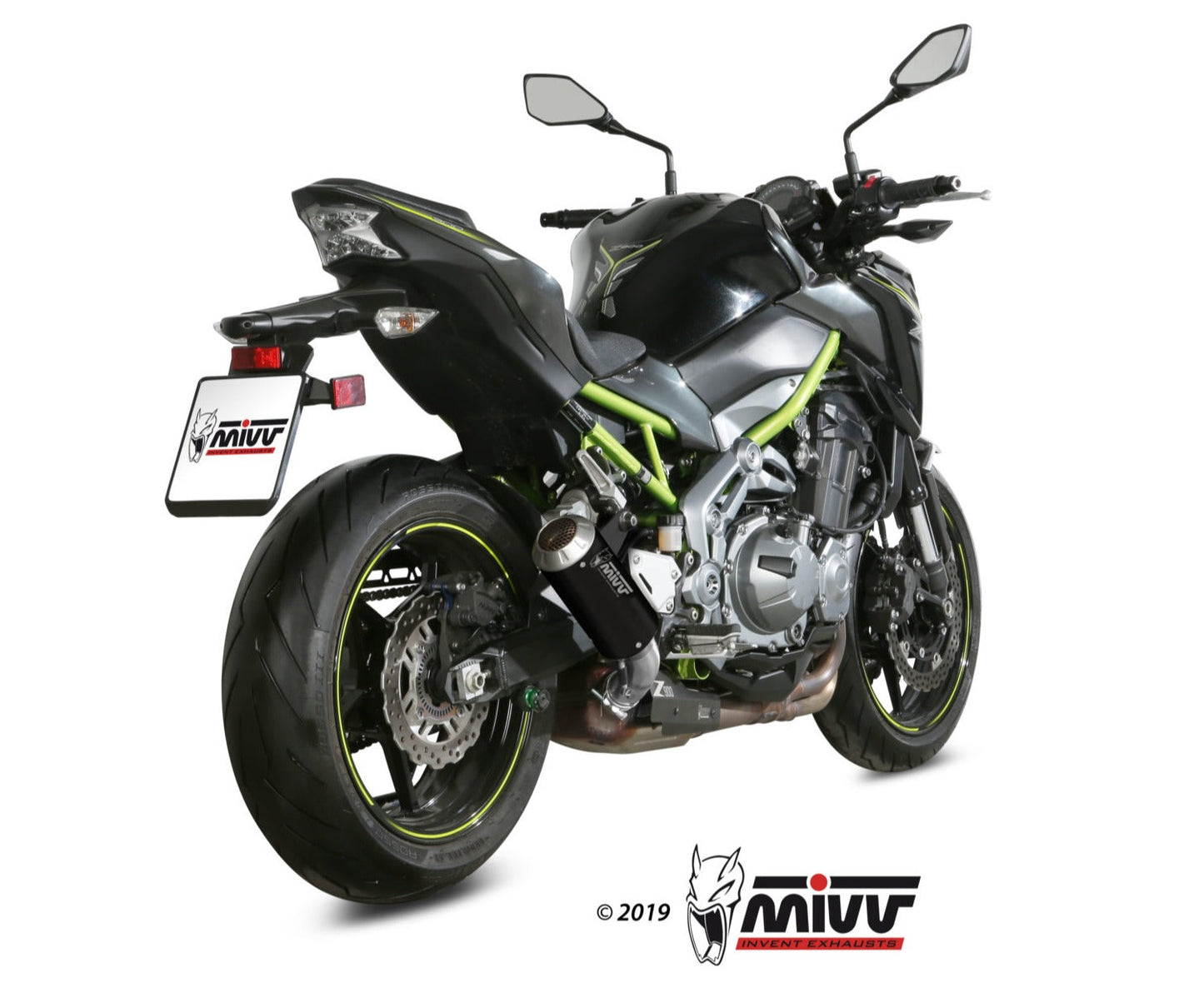 MIVV K.045 KAWASAKI Z900 ( 2017 / 19 ) Slip-on Exhaust "MK3" (black; approved) – Accessories in the 2WheelsHero Motorcycle Aftermarket Accessories and Parts Online Shop
