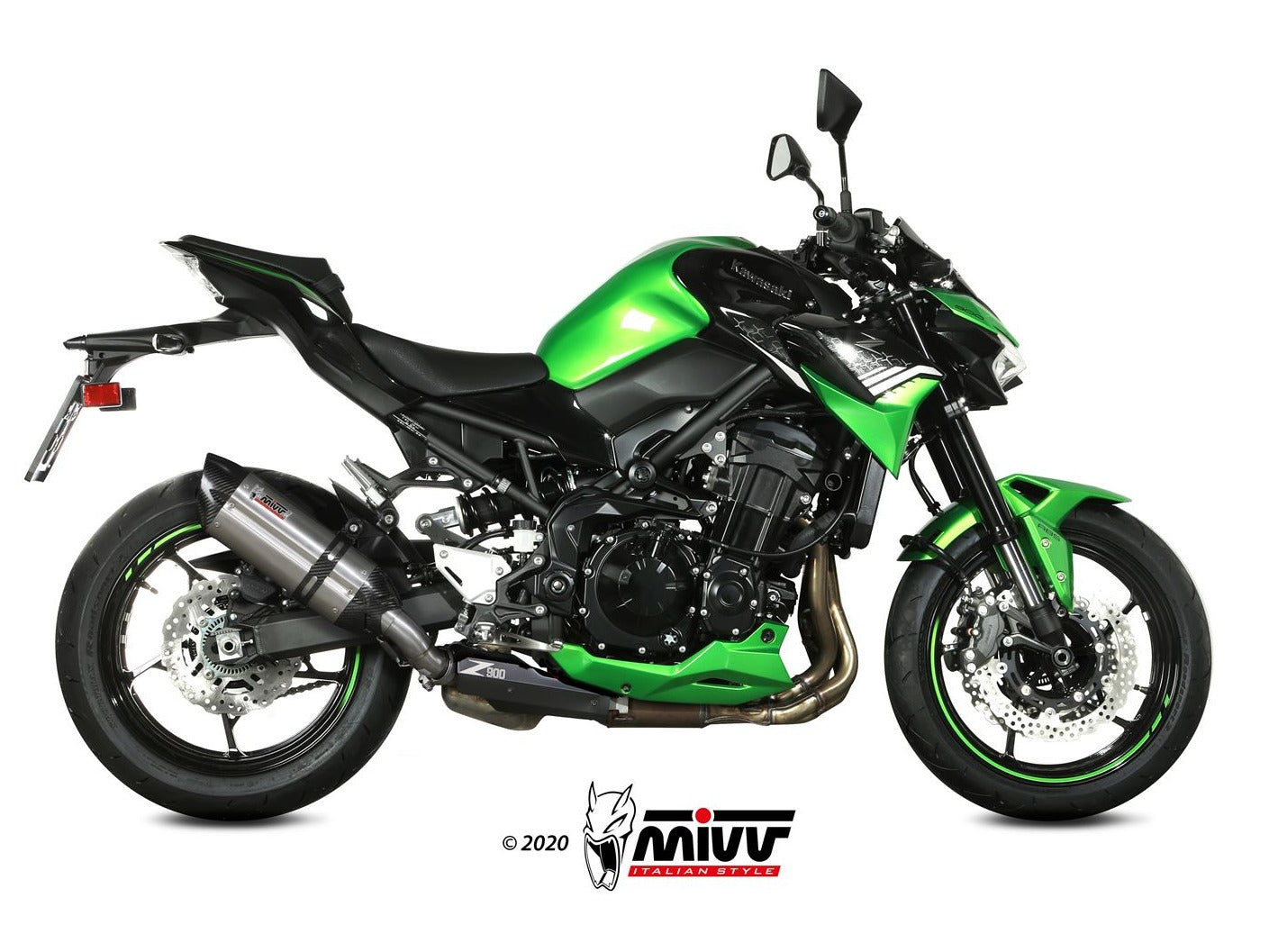 MIVV K.052 KAWASAKI Z900 ( 2020+ ) Slip-on Exhaust "Suono" (stainless steel; approved) – Accessories in the 2WheelsHero Motorcycle Aftermarket Accessories and Parts Online Shop