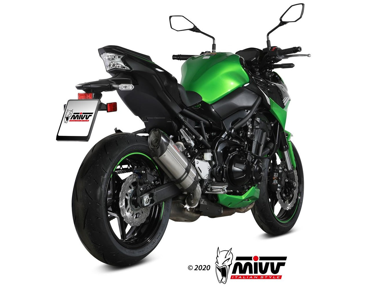 MIVV K.052 KAWASAKI Z900 ( 2020+ ) Slip-on Exhaust "Suono" (stainless steel; approved) – Accessories in the 2WheelsHero Motorcycle Aftermarket Accessories and Parts Online Shop
