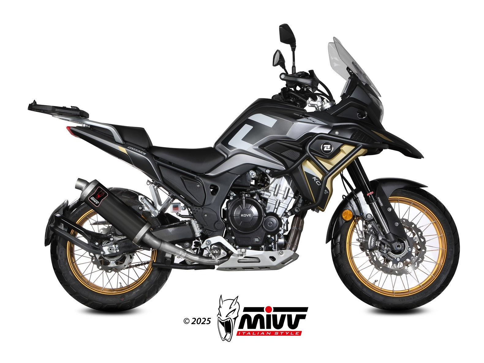 MIVV KO.003 KOVE 510 X ( 2024+ ) Slip-on Exhaust "Dakar" (black; approved) – Accessories in the 2WheelsHero Motorcycle Aftermarket Accessories and Parts Online Shop