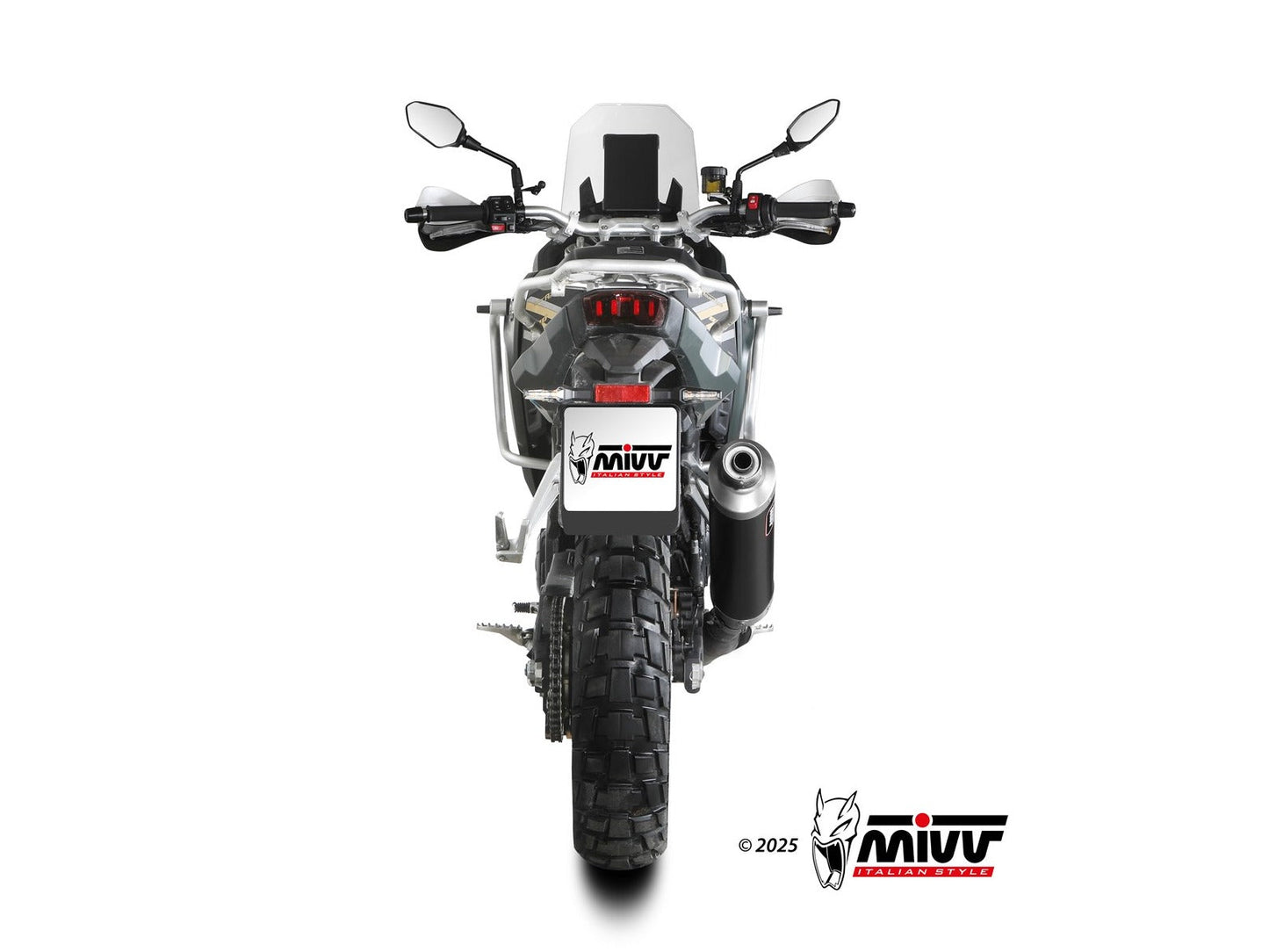 MIVV KO.002 KOVE 800 X ( 2024+ ) Slip-on Exhaust "Dakar" (black; approved) – Accessories in the 2WheelsHero Motorcycle Aftermarket Accessories and Parts Online Shop