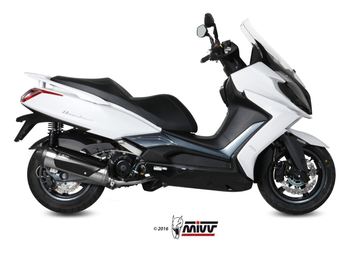 MIVV C.KY.0018 KYMCO Downtown 350 ( 2015 - 16 ) Full System Exhaust "Urban" (stainless steel; not approved) – Accessories in the 2WheelsHero Motorcycle Aftermarket Accessories and Parts Online Shop