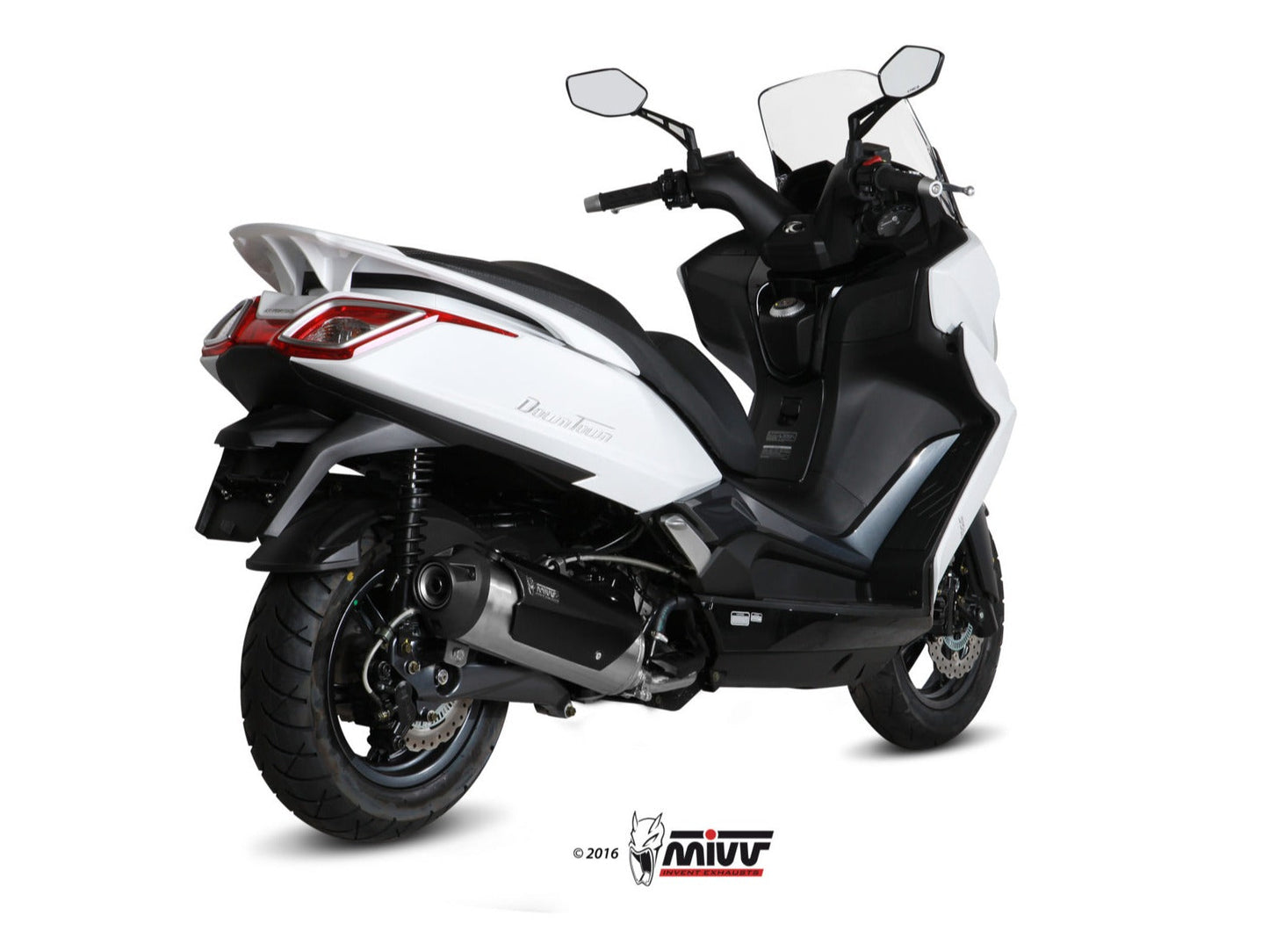 MIVV C.KY.0018 KYMCO Downtown 350 ( 2015 - 16 ) Full System Exhaust "Urban" (stainless steel; not approved) – Accessories in the 2WheelsHero Motorcycle Aftermarket Accessories and Parts Online Shop