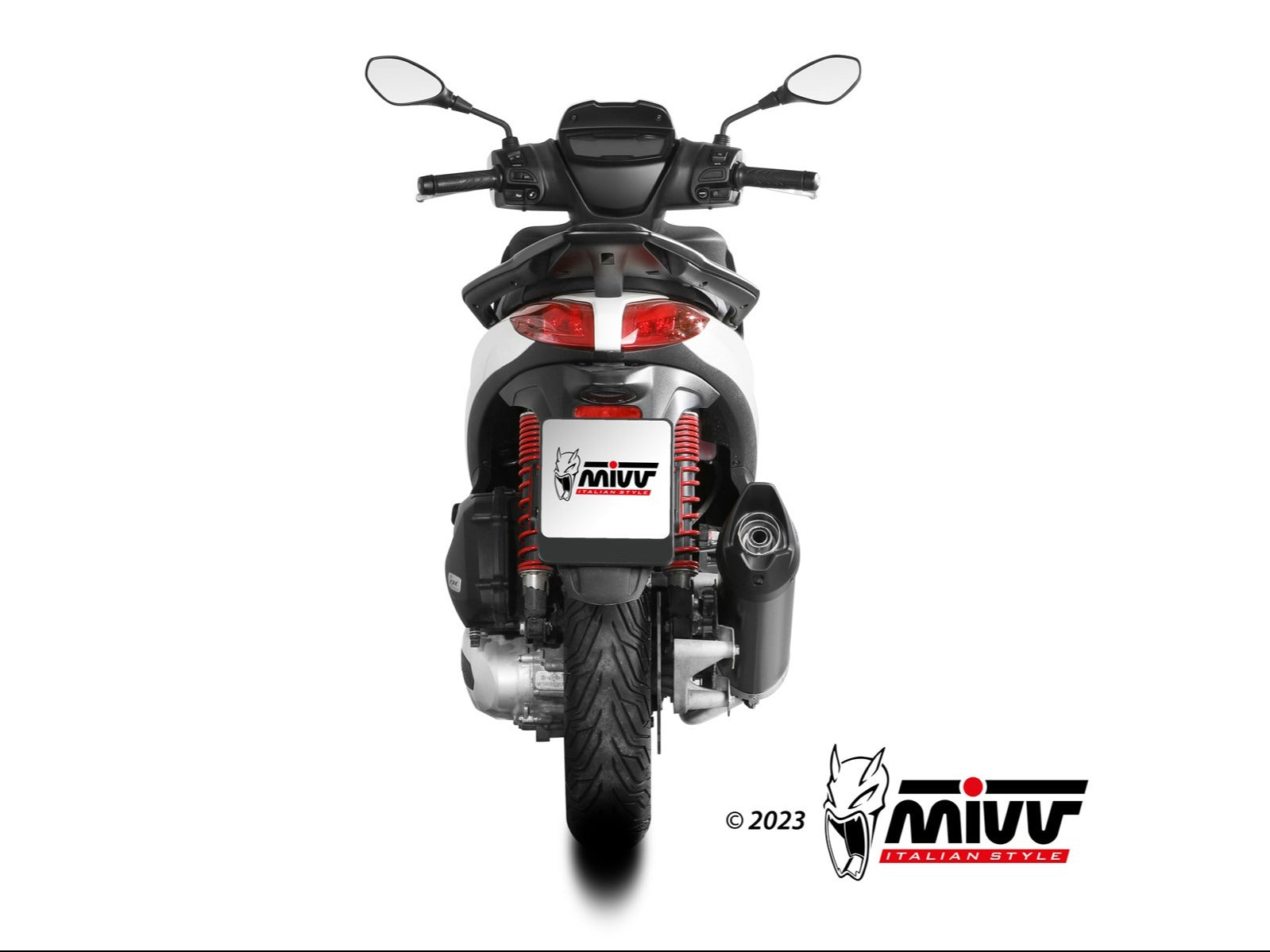 MIVV MV.PG.0010 PIAGGIO MEDLEY 125 S / 150 S ( 2021+ ) Full System Exhaust "Mover" (black; approved) – Accessories in the 2WheelsHero Motorcycle Aftermarket Accessories and Parts Online Shop