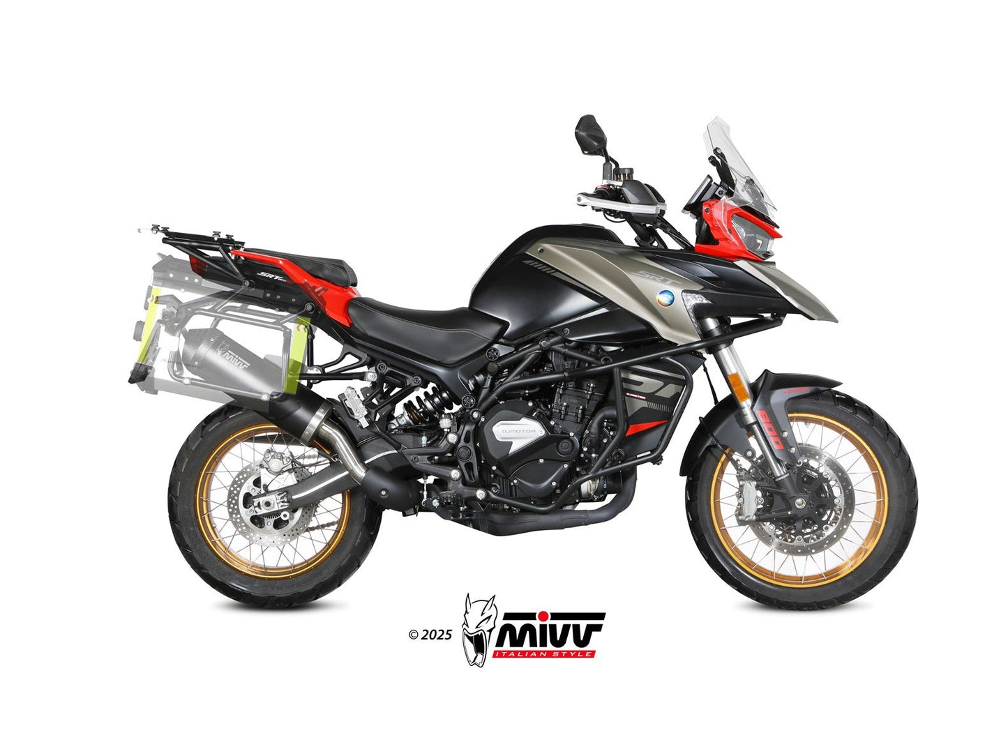 MIVV QJ.002 QJ MOTOR SRT 800 S / X / SX ( 2024+ ) Slip-on Exhaust "Oval" (black + carbon cap; approved) – Accessories in the 2WheelsHero Motorcycle Aftermarket Accessories and Parts Online Shop