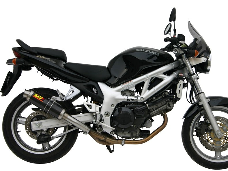 MIVV S.004 SUZUKI SV 650 ( 1999 / 2002 ) Slip-on Exhaust "GP" (carbon; approved) – Accessories in the 2WheelsHero Motorcycle Aftermarket Accessories and Parts Online Shop